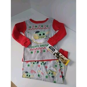 NWT Star Wars Mandalorion‎ Baby Yoda 2T 2 Piece Pajama PJ Set